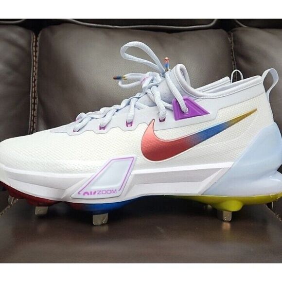 Nike Force Zoom Trout 9 Elite Metal Baseball Cleats FV4575-106 Men’s US 8 NEW - Picture 1 of 9